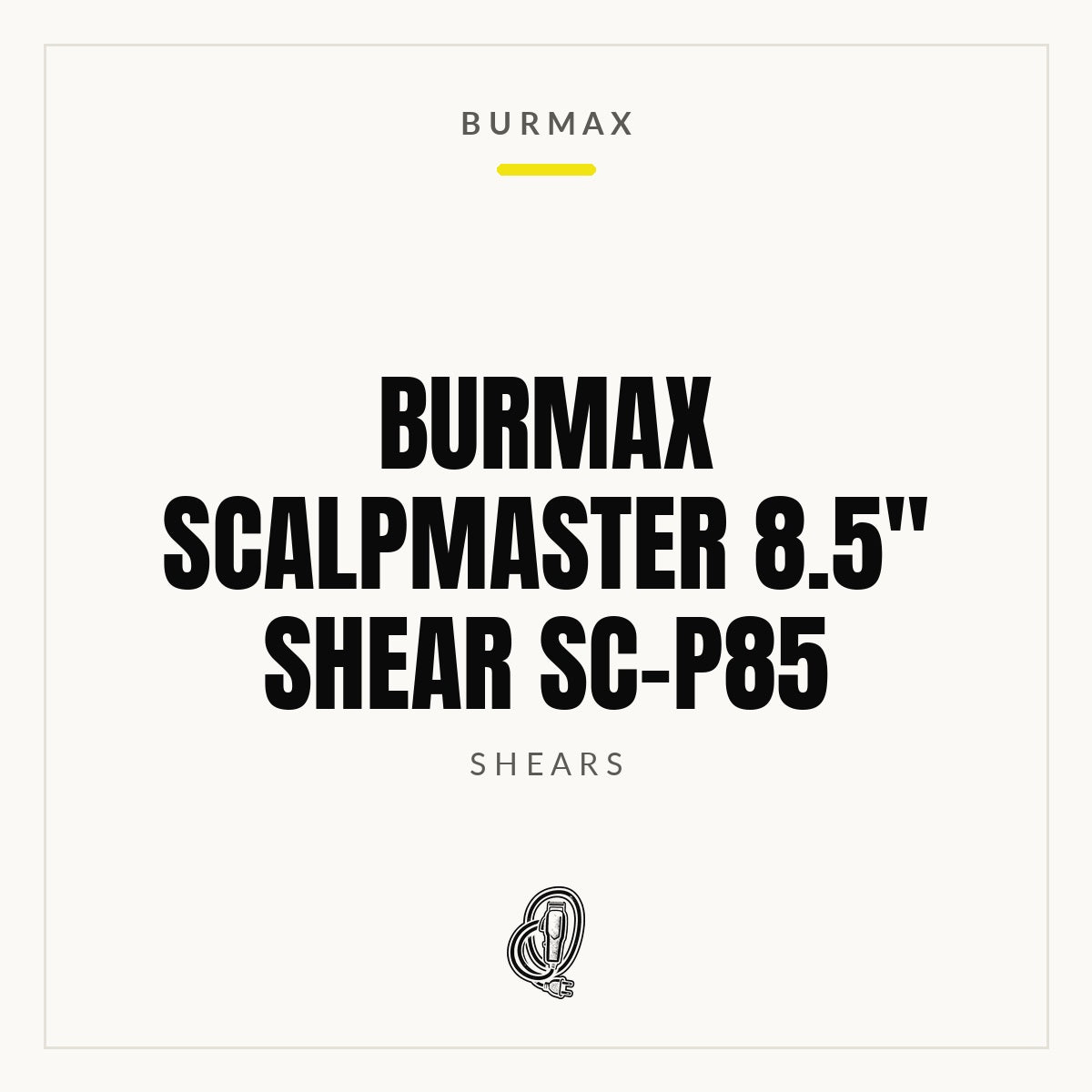 Burmax Scalpmaster 8.5" Shear SC-P85 - Memphis Barber Connect